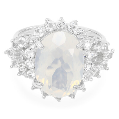 Anello in argento con Quarzo Blue Moon