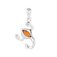 Ciondolo in argento con Ambra Baltica
