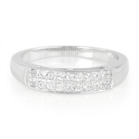 Anello in argento con Zaffiro Bianco
