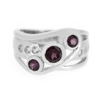 Anello in argento con Rodolite