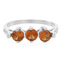 Anello in argento con Granato Essonite