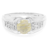 Anello da uomo in argento con Quarzo Rutilato
