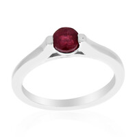 Anello in argento con Rubino