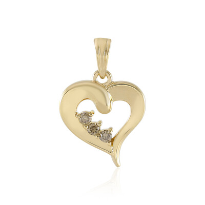 Ciondolo in oro con Diamante Cioccolato I1