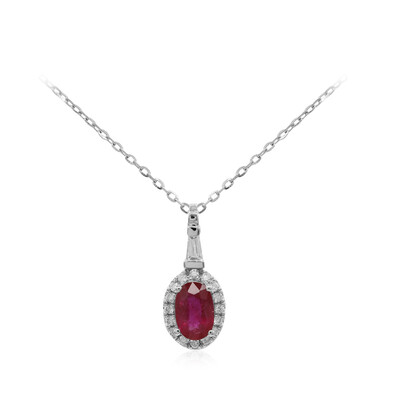 Collana in oro con Rubino Mozambico AAA
