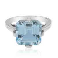 Anello in argento con Topazio Blu Cielo