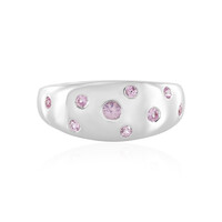 Anello in argento con Zaffiro Rosa