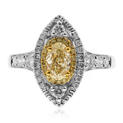 Anello in oro con Diamante Giallo SI2 (CIRARI)
