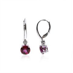 Orecchini in argento con Topazio Flamingo