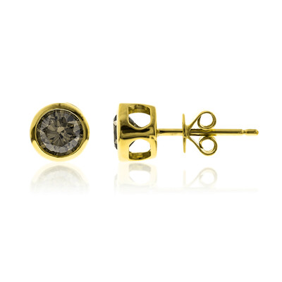Orecchini in oro con Diamante Cioccolato SI2 (CIRARI)
