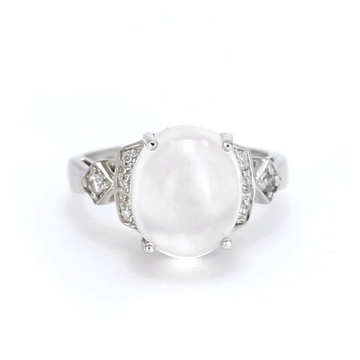 Anello in argento con Quarzo Rosa Angelandia
