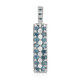 Ciondolo placcato in platino con Diamante Fancy