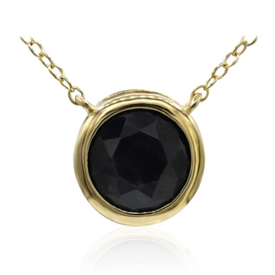 Collana in argento con Zaffiro Nero
