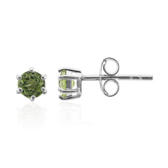 Orecchini in argento con Peridoto della Birmania