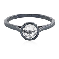 Anello in argento con Quarzo Bianco