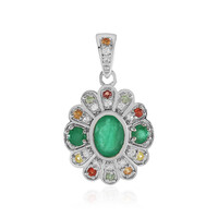 Ciondolo in argento con Smeraldo Socoto