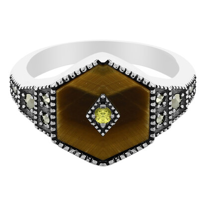 Anello in argento con Occhio di Tigre
