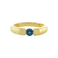 Anello in argento con Topazio Blu Londra
