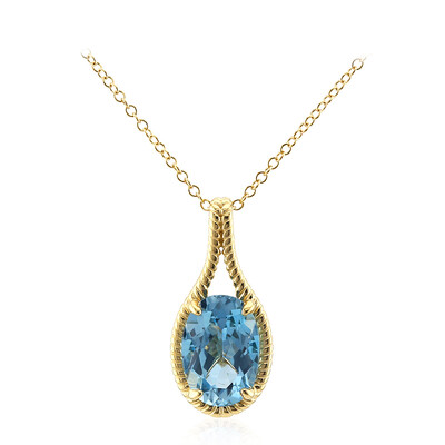 Collana in argento con Topazio Blu Cielo