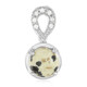 Ciondolo in argento con Diaspro Dalmata