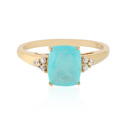 Anello in oro con Opale Paraiba (AMAYANI)
