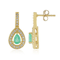 Orecchini in argento con Smeraldo Russo