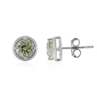 Orecchini in argento con Ametista Verde