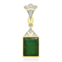 Ciondolo in oro con Giadeite Maestosa 