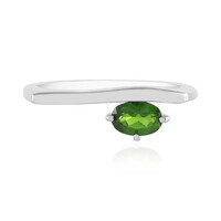 Anello in argento con Diopside Russo