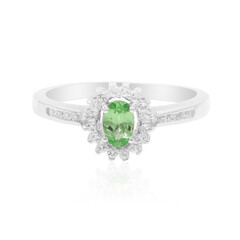 Anello in argento con Tsavorite