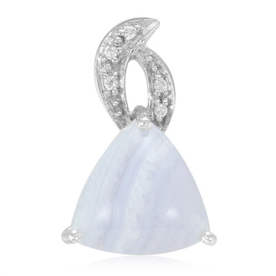 Ciondolo in argento con Agata Blue Lace