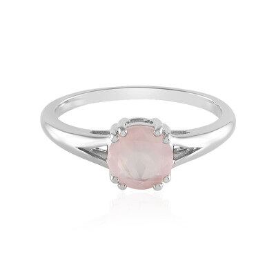 Anello in argento con Quarzo Rosa