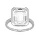 Anello in argento con Topazio Bianco (Adela Silber)