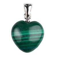 Ciondolo in argento con Malachite
