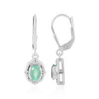 Orecchini in argento con Smeraldo Russo