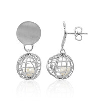 Orecchini in argento con Perla di Acqua Dolce (TPC)