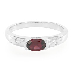 Anello in argento con Rodolite Brasiliana