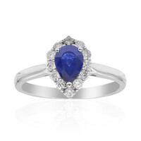 Anello in oro con Zaffiro Ceylon Blu