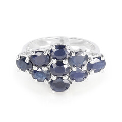 Anello in argento con Zaffiro Blu
