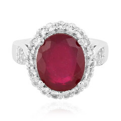 Anello in argento con Rubino del Madagascar