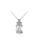 Collana in argento con Topazio Bianco
