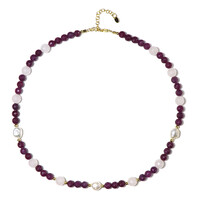 Collana in argento con Rubino Mozambico (Riya)