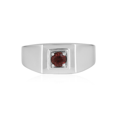 Anello da uomo in argento con Zircone Rosa