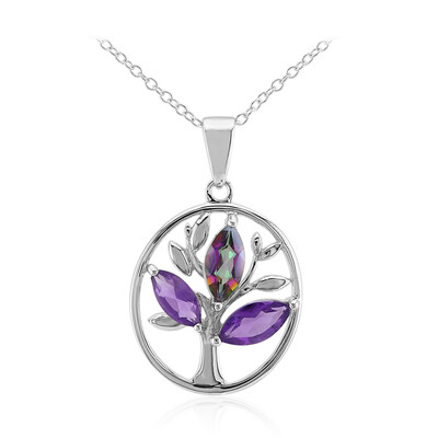 Collana in argento con Quarzo Mistico