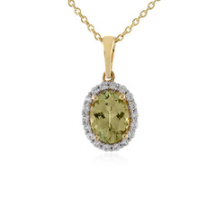 Collana in oro con Tanzanite Gialla