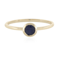 Anello in oro con Zaffiro Blu