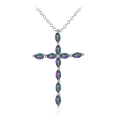 Collana in argento con Quarzo Mistico