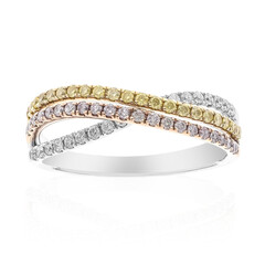 Anello in oro con Diamante Rosa I1 (CIRARI)