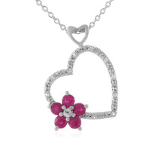 Collana in argento con Rubino