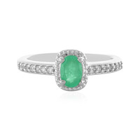 Anello in argento con Smeraldo Etiope